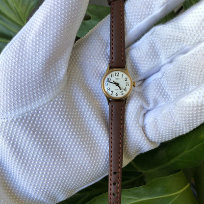 Reloj Timex Mujer 1996 Quartz Pequeño 22mm Dorado Clásico