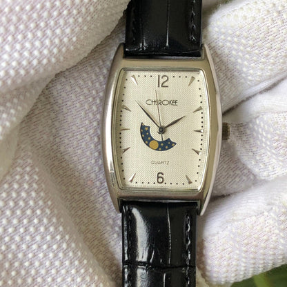 Reloj Cherokee Hombre Año 2005 Moon Dial Caja Tonneau Único