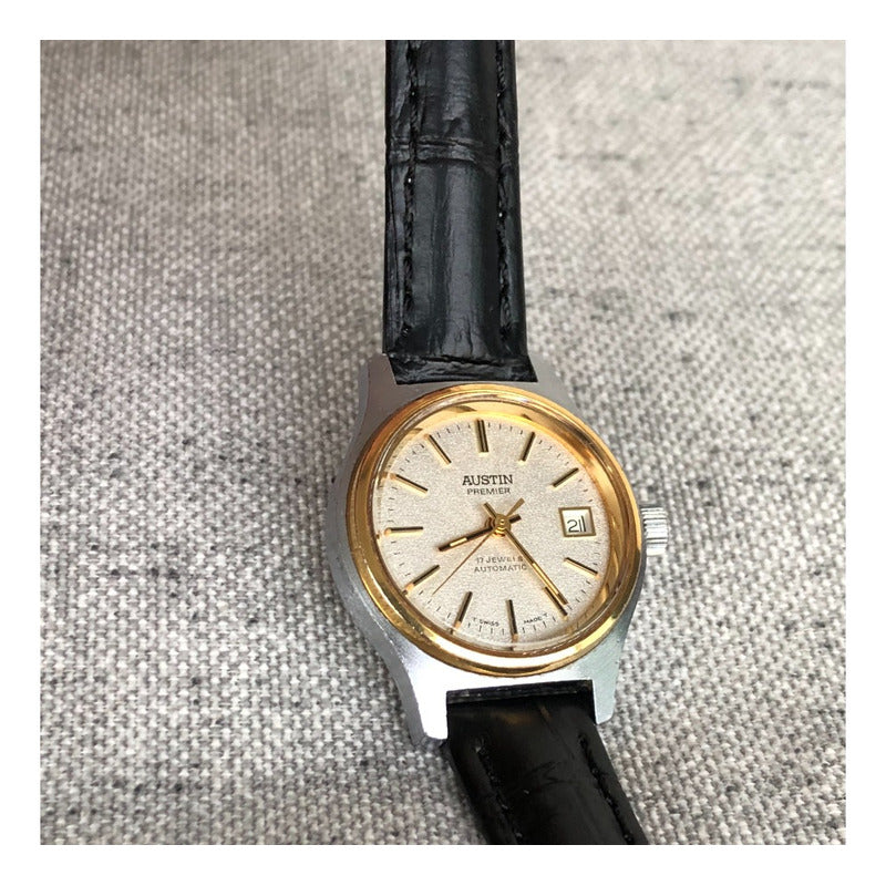 Reloj Austin Premiere Suizo Vintage Mujer Automático 17rubíes