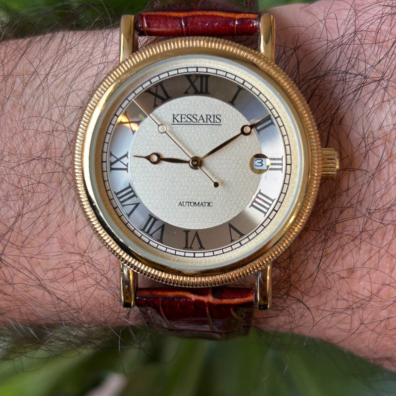 Reloj Kessaris Hombre Año 2001 Automático Boutique Griega Nuevo