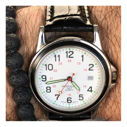 Reloj Puritan 24 Hrs Estilo Militar Fines 90´s Hombre