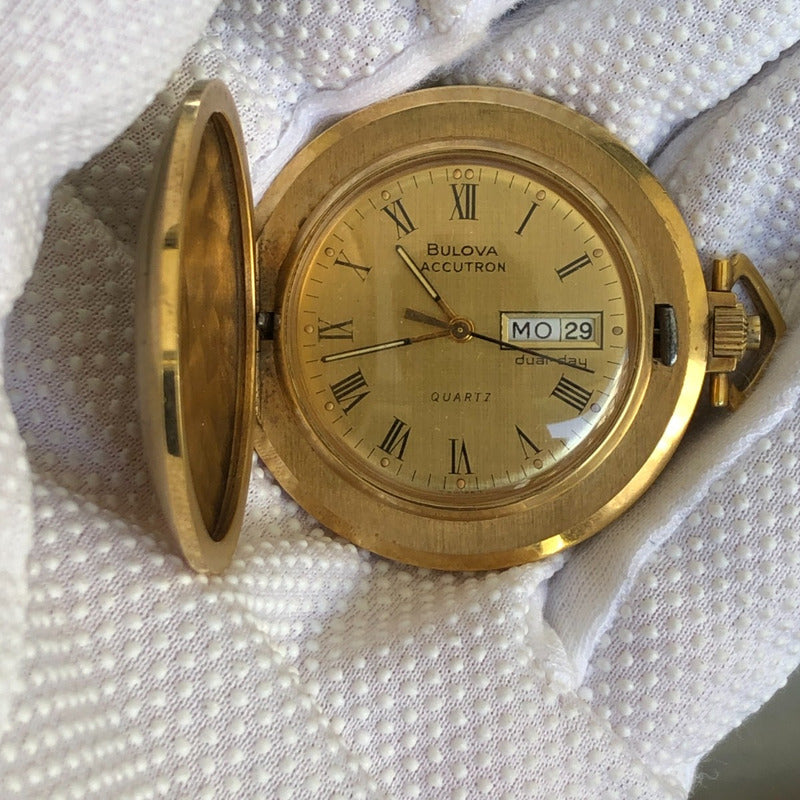 Reloj Bulova Accutron Vintage 1985 Bolsillo Valor Histórico Dualday