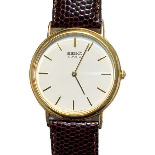 Reloj Seiko Hombre Año 1992 Ultrafino Sin Segundero Dorado