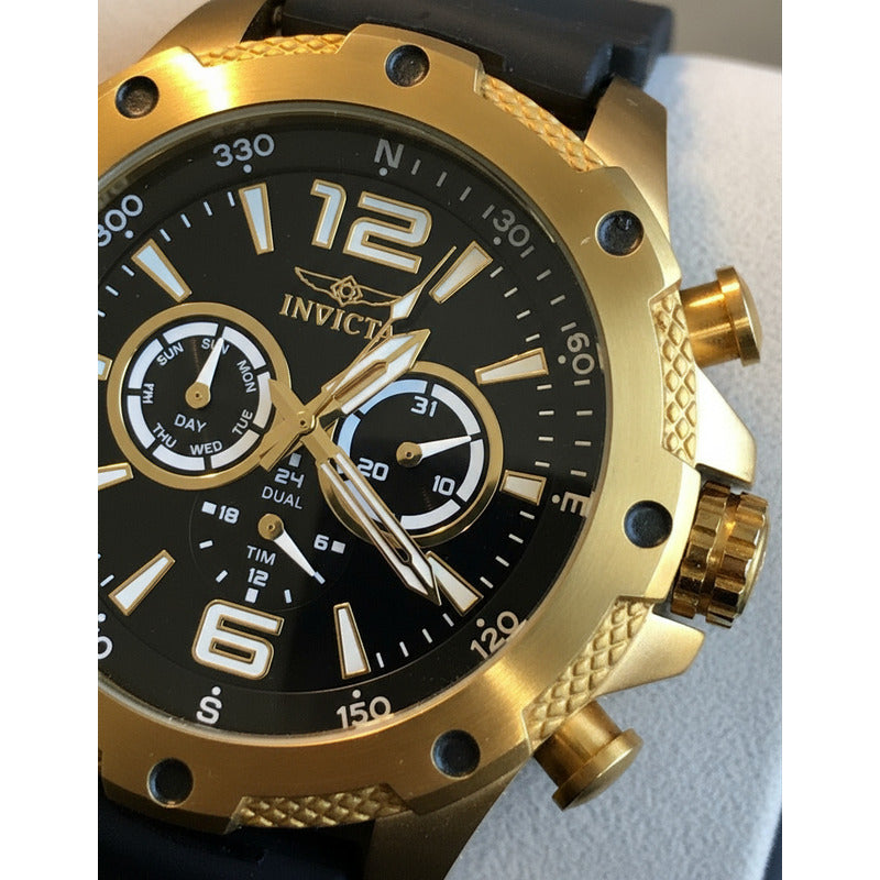 Reloj Invicta I-force Hombre Año 2013 Dorado 50mm Trinite