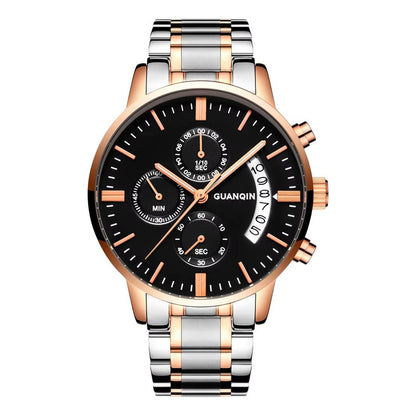 Reloj Guanqin Gs19053 Hombre Acero Resistente Al Agua