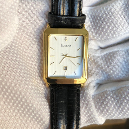 Reloj Bulova Dress Classic Hombre Año 1999 Con Fecha Central Raro