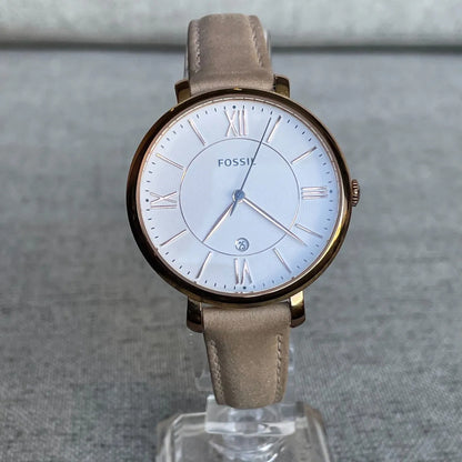 Reloj Fossil Mujer Jacqueline Rose Gold Año 2016 Cuero Fecha