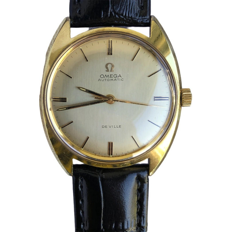 Reloj Omega De Ville Automático Vintage 1968 Cal. 552 Plaqué Oro 20 Micras