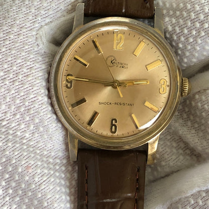 Reloj Kaltron Hombre Mecánico Vintage 1962 Suizo 21 Joyas