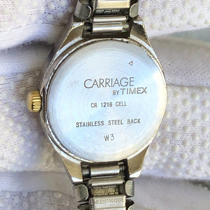 Reloj Carriage By Timex Mujer 2002 Quartz Oval Two Tone Leer