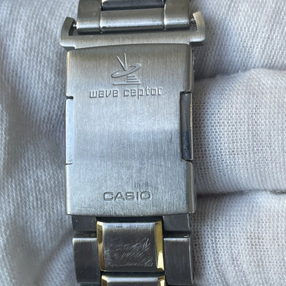 Reloj Casio Wave Ceptor Hombre 2004 Solar Ana-digi Escaso