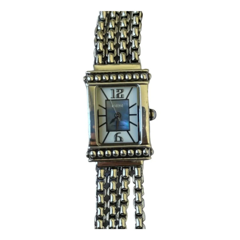 Reloj Ecclissi Mujer Plata Maciza 925 Años 2000s Art Déco 70gramos