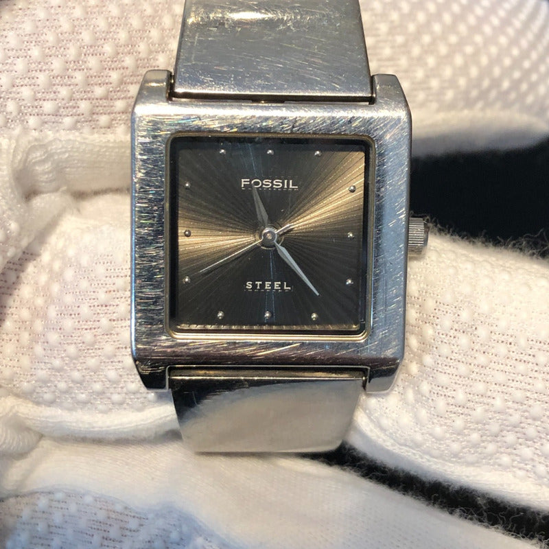 Reloj Fossil Mujer Vintage 1999 Cuadrado Pulsera Original