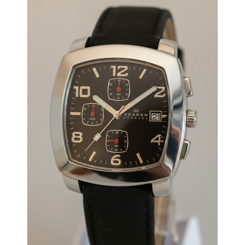 Reloj Skagen Hombre Año 2006 Cronógrafo Cuadrado Danés