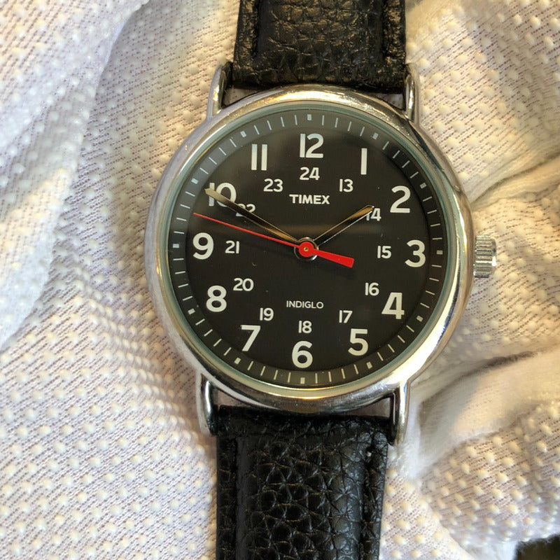 Reloj Timex Hombre 2011 Indiglo 40mm Dial Negro Weekender
