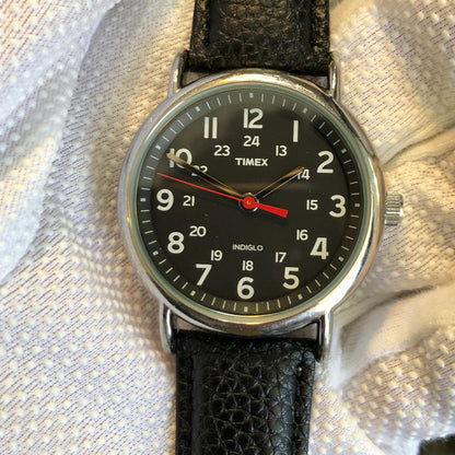 Reloj Timex Hombre 2011 Indiglo 40mm Dial Negro Weekender