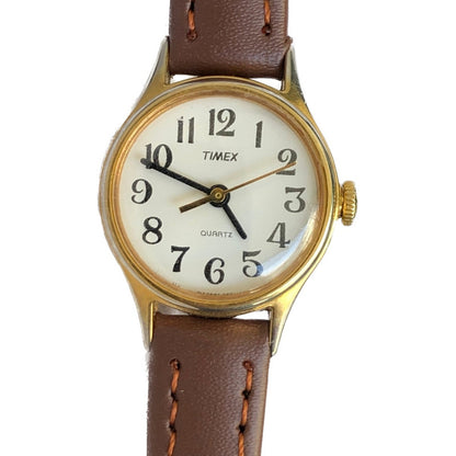 Reloj Timex Mujer 1996 Quartz Pequeño 22mm Dorado Clásico