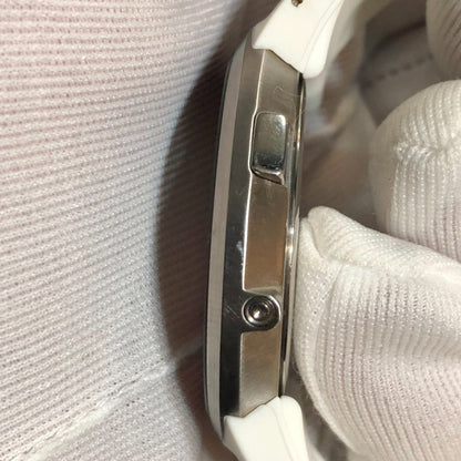 Reloj Kenneth Cole Hombre Año 2010 Futurista Correa Blanca Original