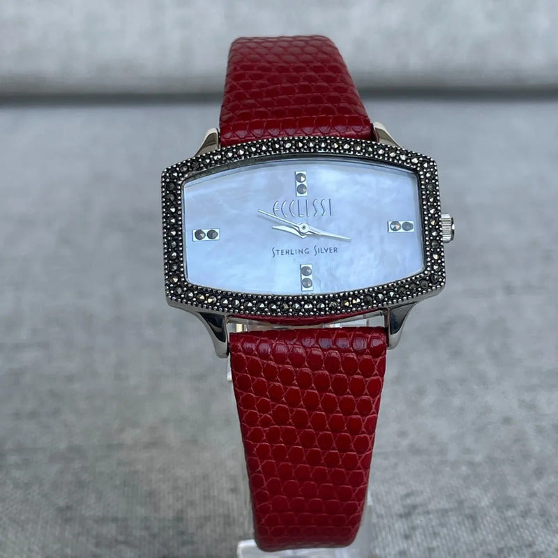 Reloj Ecclissi Joya Plata 925 Nácar Marcasitas Original Raro