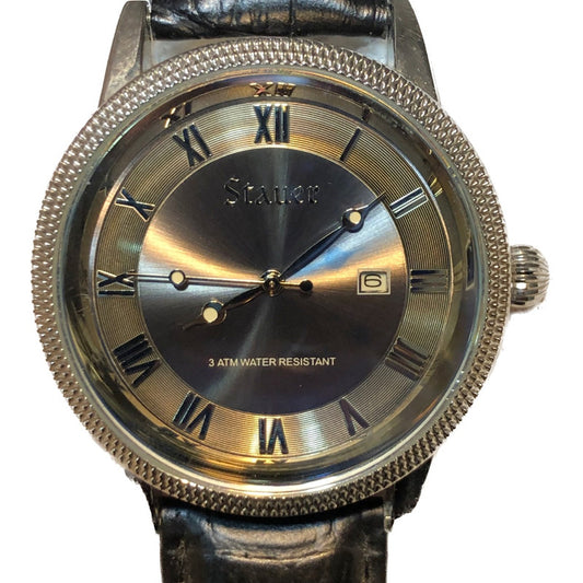 Reloj Stauer Hombre 2009 Gris Sunburst Nuevo Y Poco Común