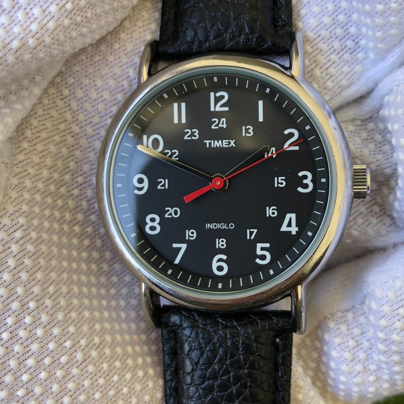 Reloj Timex Hombre 2011 Indiglo 40mm Dial Negro Weekender