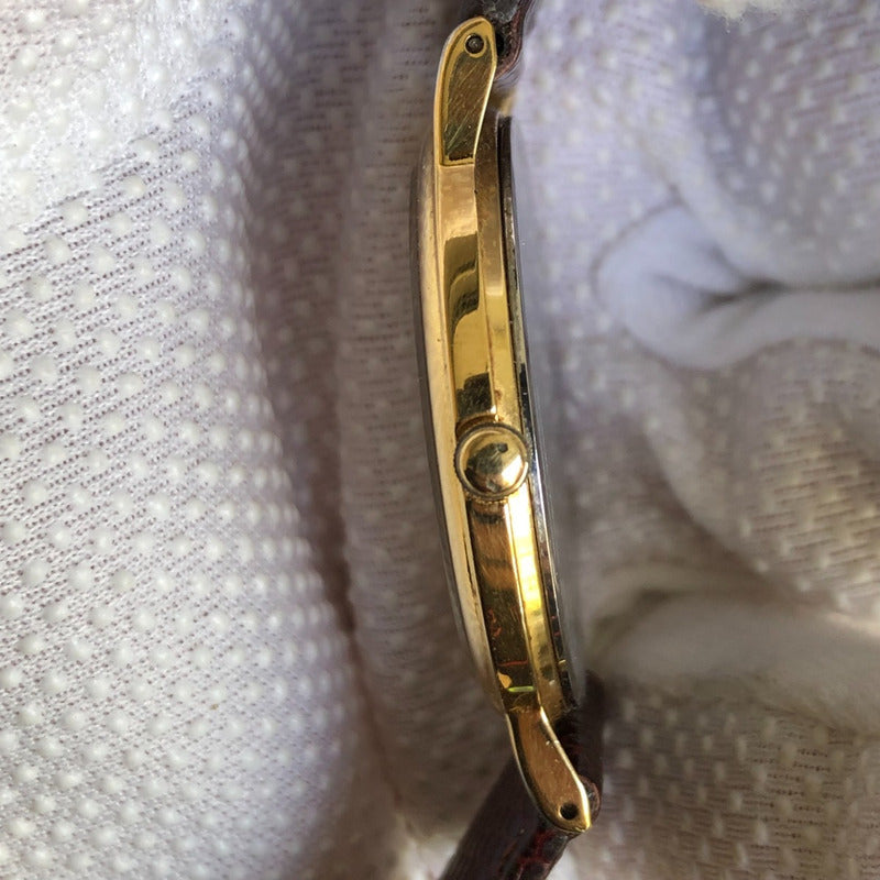 Reloj Seiko Hombre Año 1992 Ultrafino Sin Segundero Dorado