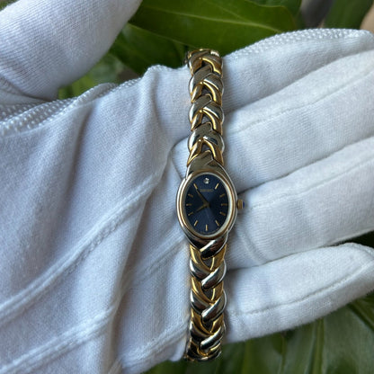 Reloj Seiko Mujer 1992 Oval Bicolor Pulsera Joya Integrada