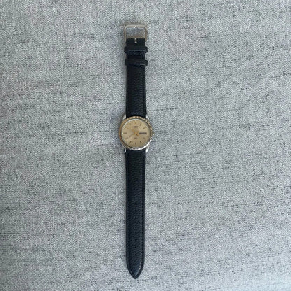 Reloj Timex Quartz Day-date Hombre Vintage 1988 Bisel Acanalado