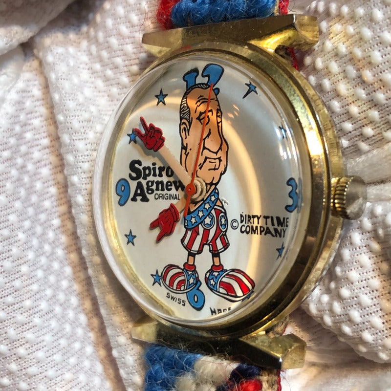 Reloj Spiro Agnew Hombre Mecánico Año 1970 Pieza De Museo