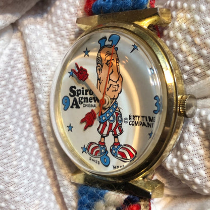 Reloj Spiro Agnew Hombre Mecánico Año 1970 Pieza De Museo