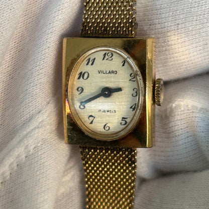 Reloj Villard Mujer A Cuerda Vintage Año 1959 Cuadrado Suizo