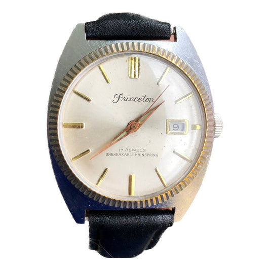 Reloj Princeton Hombre Vintage 1968 Mecánico Con Calendario