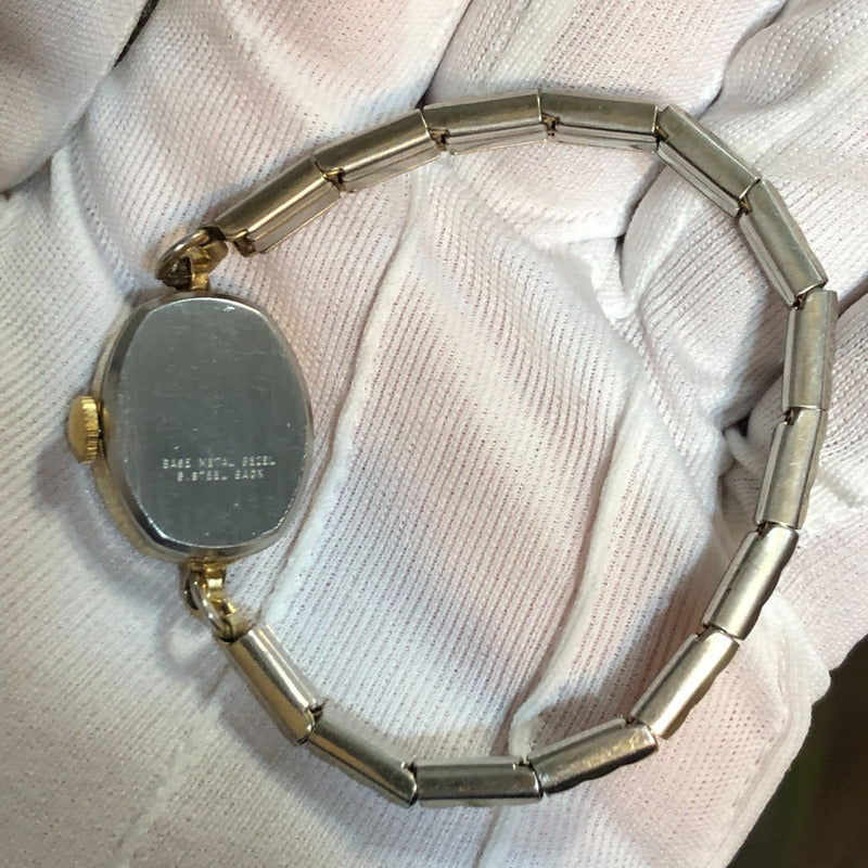 Reloj Timex Mujer A Cuerda Años 70´s Oval Pulsera Expandible