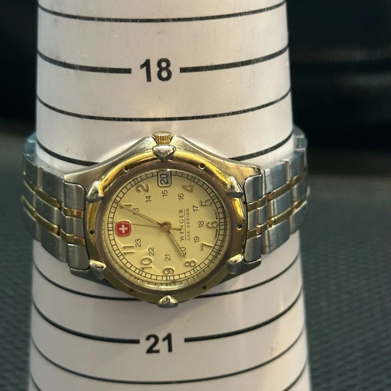 Reloj Wenger Swiss Army Hombre 1998 Field Militar Two Tone