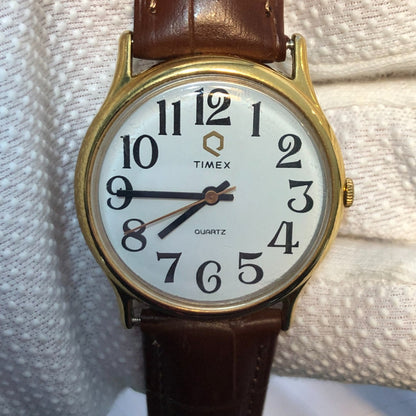 Reloj Timex Vintage Q Quartz Hombre Año 1987 Súper Escaso