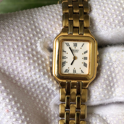 Reloj Seiko Mujer Vintage 1991 Quartz Rectangular Romano 20mm