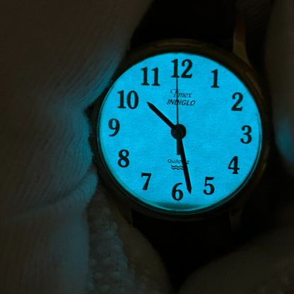 Reloj Timex Mujer Vintage 1997 Luz En Dial Pulsera Original