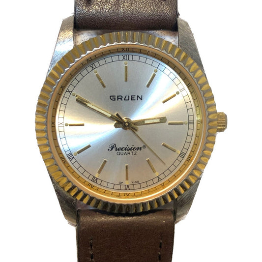 Reloj Gruen Precision Hombre 1995 Bisel Bicolor Swiss Parts