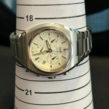 Reloj Suizo Chronograph Cover Hombre Zafiro 2003 Alta Gama Escaso