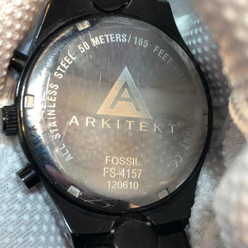 Reloj Fossil Arkitekt Hombre Año 2012 Negro Diamante