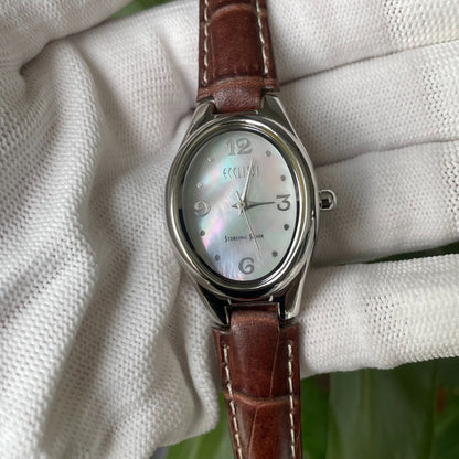 Reloj Plata 925 Ecclissi Mujer 2004 Dial Madreperla Cuarzo