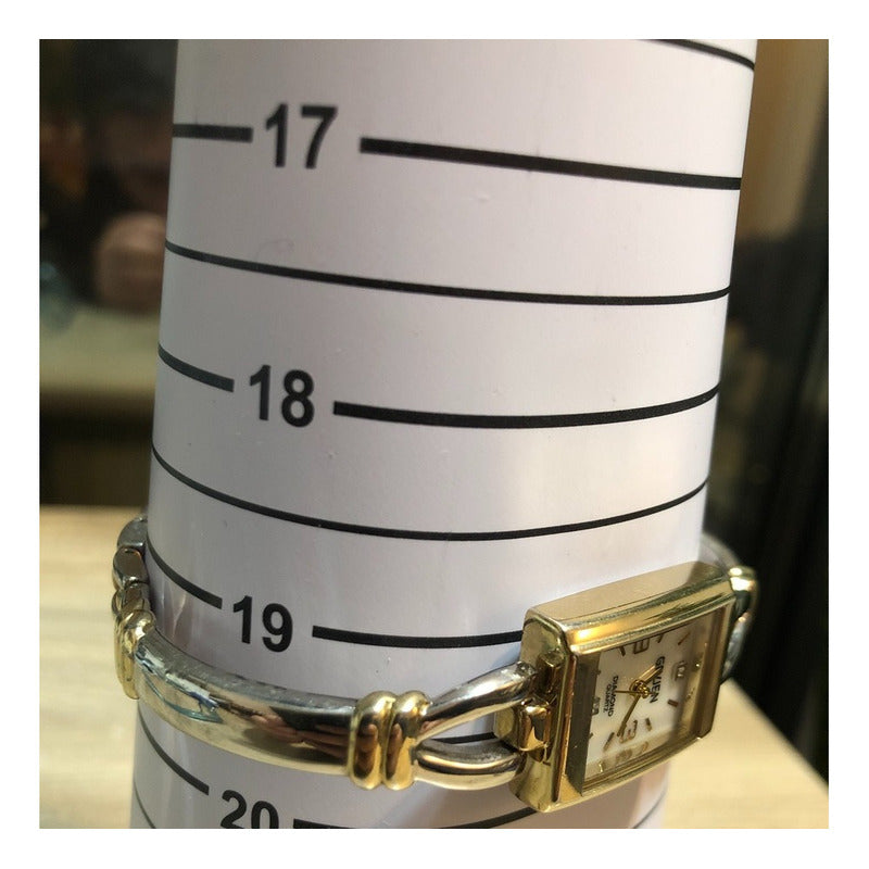 Reloj Fino Gruen Mujer Madreperla Diamantes Vintage Años 90s