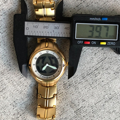 Reloj Louis Jourdan Hombre Cuarzo Ana/digital Vintage 1997 Dorado