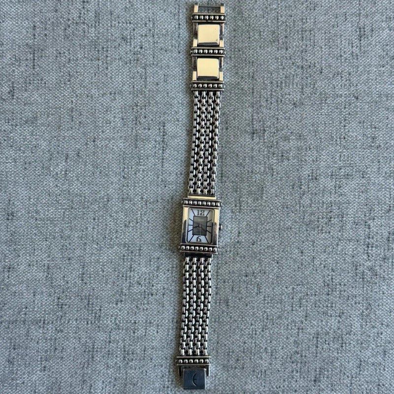 Reloj Ecclissi Mujer Plata Maciza 925 Años 2000s Art Déco 70gramos