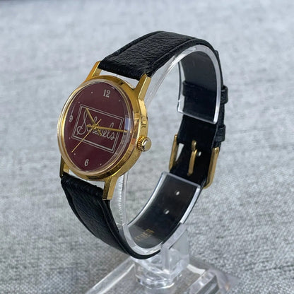 Reloj Shauels Unisex A Cuerda Ca. Año 1980 Dial Marrón Único