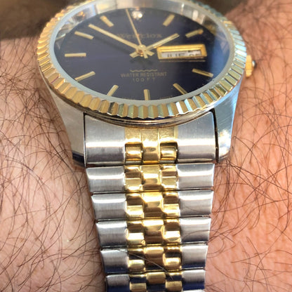 Reloj Westclox Hombre 1995 Datejust Style Purpura Sunburst