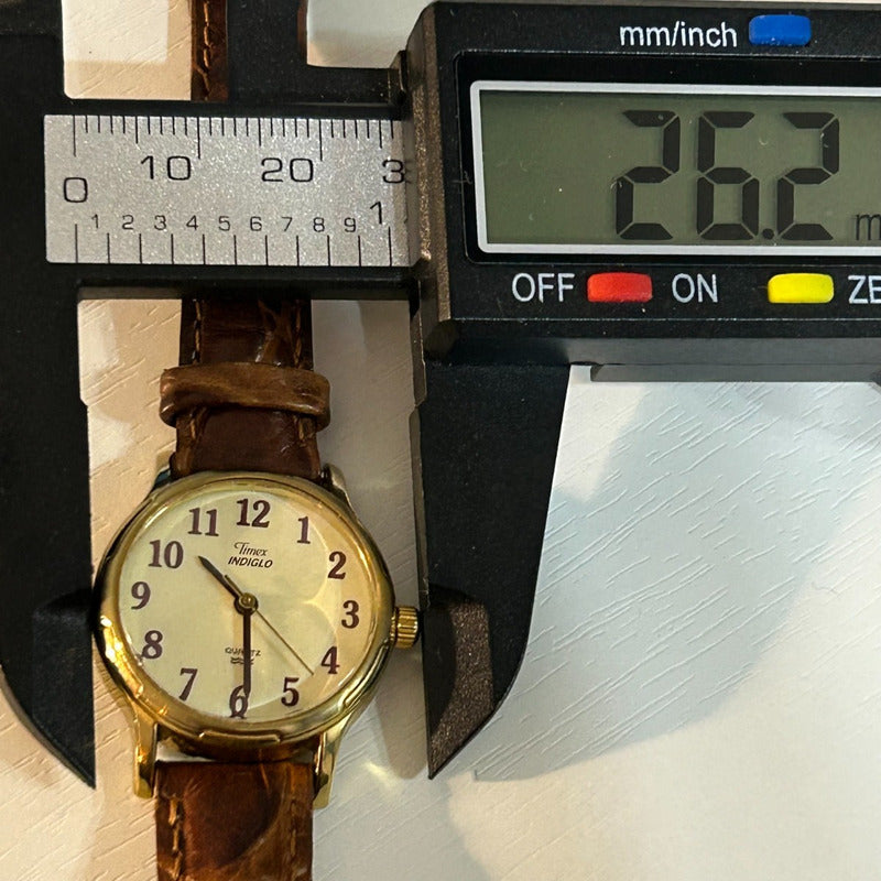 Reloj Timex Mujer Vintage 1997 Luz En Dial Pulsera Original