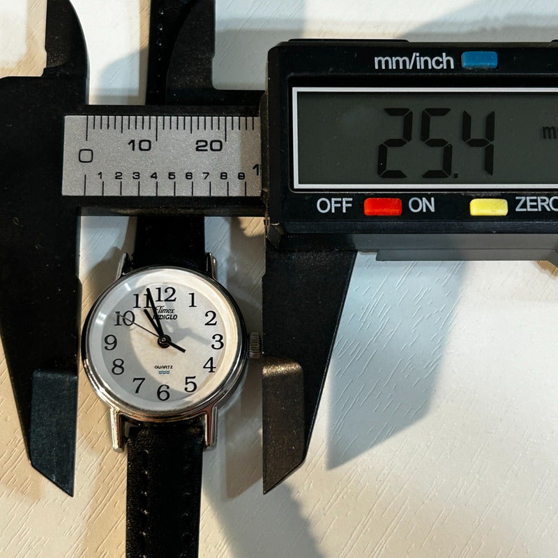 Reloj Timex Mujer Vintage 1997 Indiglo Dial Blanco Impecable