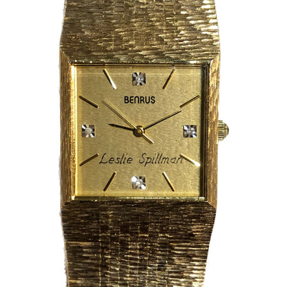 Reloj Benrus Mujer Fines Años 70´s Dorado Brazalete Original