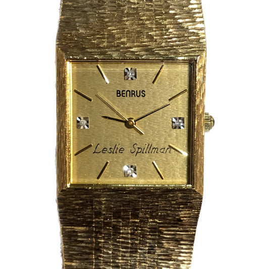 Reloj Benrus Mujer Fines Años 70´s Dorado Brazalete Original